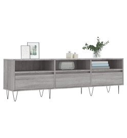 Meuble TV sonoma gris 150x30x44,5 cm bois d'ingénierie