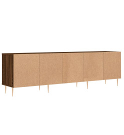 Meuble TV chêne marron 150x30x44,5 cm bois d'ingénierie