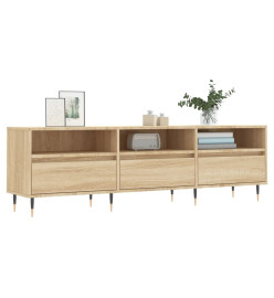 Meuble TV chêne sonoma 150x30x44,5 cm bois d'ingénierie