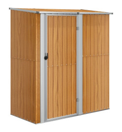 Abri de jardin 180,5x97x209,5 cm acier galvanisé aspect bois