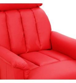 Fauteuil de massage Rouge Similicuir