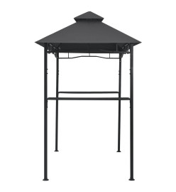 Belvédère de barbecue 240x150x255 cm Anthracite Acier