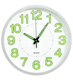 Horloge murale lumineuse Blanc 30 cm