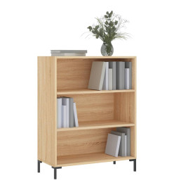 Bibliothèque chêne sonoma 69,5x32,5x90 cm bois d'ingénierie