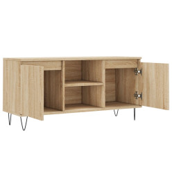 Meuble TV chêne sonoma 104x35x50 cm bois d'ingénierie