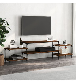 Meuble TV chêne marron 197x35x52 cm bois d'ingénierie