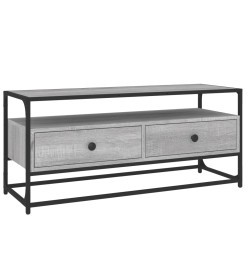 Meuble TV sonoma gris 100x35x45 cm bois d'ingénierie