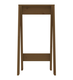 Tabourets lot de 2 marron miel 40x40x75 cm bois massif de pin