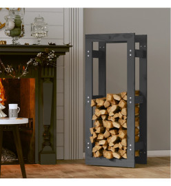 Support pour bois de chauffage Gris 41x25x100 cm Bois de pin