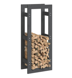 Support pour bois de chauffage Gris 41x25x100 cm Bois de pin