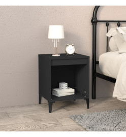 Table de chevet Noir 40x35x50 cm
