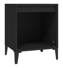 Table de chevet Noir 40x35x50 cm