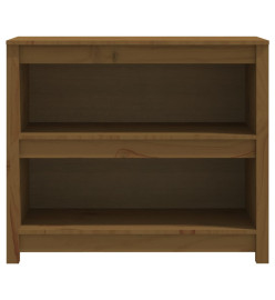 Bibliothèque Marron miel 80x35x68 cm Bois de pin massif