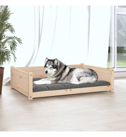 Lit pour chien 105,5x75,5x28 cm Bois de pin solide