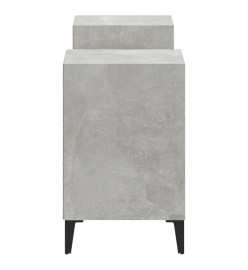 Meuble TV Gris béton 160x35x55 cm Bois d'ingénierie