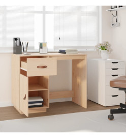 Bureau 95x50x75 cm Bois massif de pin