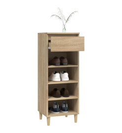 Armoire à chaussures Chêne sonoma 40x36x105cm Bois d'ingénierie