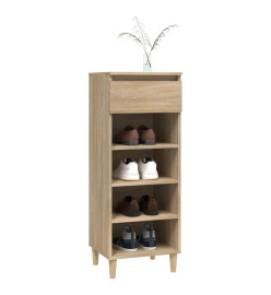 Armoire à chaussures Chêne sonoma 40x36x105cm Bois d'ingénierie