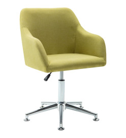 Chaises pivotantes à manger lot de 2 vert tissu