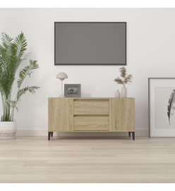 Meuble TV Chêne sonoma 102x44,5x50 cm Bois d'ingénierie