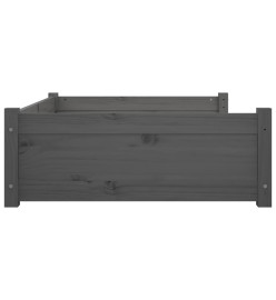 Lit pour chien Gris 95,5x65,5x28 cm Bois de pin solide