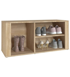 Armoire à chaussures Chêne sonoma 100x35x45cm Bois d'ingénierie