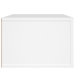 Meuble TV suspendu Blanc 80x36x25 cm Bois d'ingénierie