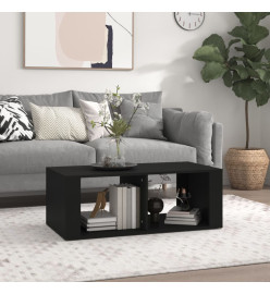 Table basse Noir 100x50x36 cm Bois d'ingénierie