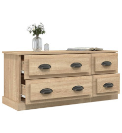 Meuble TV chêne sonoma 100x35,5x45 cm bois d'ingénierie