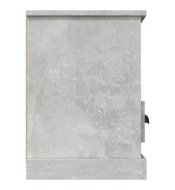 Meuble TV gris béton 100x35x50 cm bois d'ingénierie