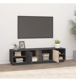 Meuble TV Gris 156x40x40 cm Bois de pin massif