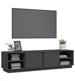 Meuble TV Gris 156x40x40 cm Bois de pin massif