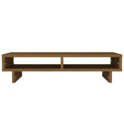 Support de moniteur Marron miel 60x27x14 cm Bois de pin solide