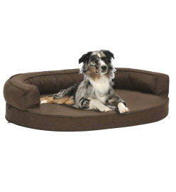 Matelas de lit ergonomique pour chien 75x53 cm Aspect de lin