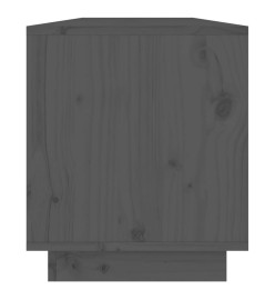 Meuble TV Gris 110,5x34x40 cm Bois de pin massif