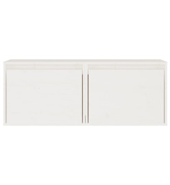 Armoires murales 2 pcs Blanc 45x30x35 cm Bois de pin massif