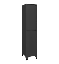 Armoire à casiers Anthracite 38x45x180 cm Acier