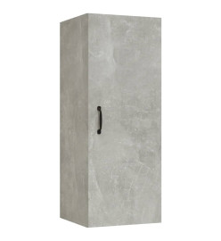 Armoire suspendue Gris béton 34,5x34x90 cm Bois d'ingénierie