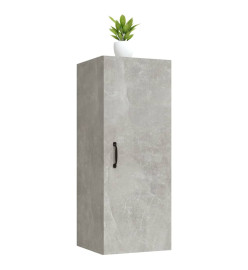 Armoire suspendue Gris béton 34,5x34x90 cm Bois d'ingénierie