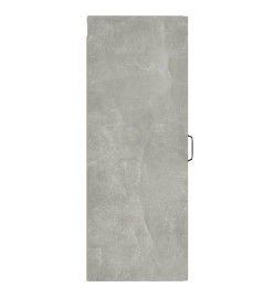 Armoire suspendue Gris béton 34,5x34x90 cm Bois d'ingénierie