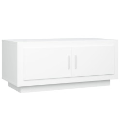 Table basse Blanc 102x50x45 cm Bois d'ingénierie