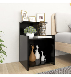 Table de chevet Noir 40x35x60 cm Aggloméré