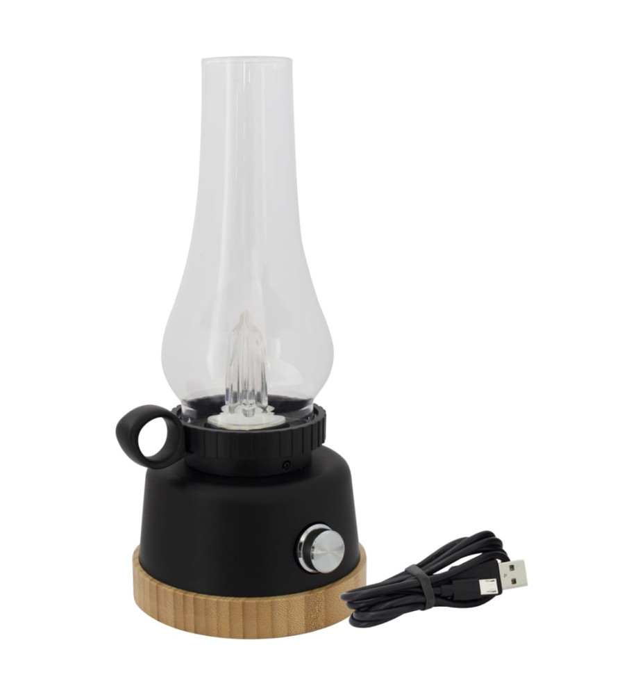 Eurotrail Lampe de camping à LED Wind bambou noir