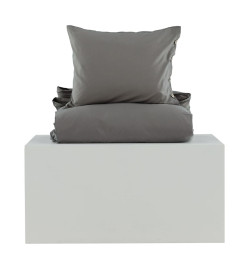 Venture Home Ensemble de lit Joar 200x150 cm Coton Gris foncé