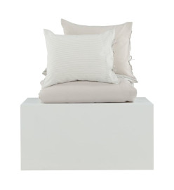 Venture Home Ensemble de lit Jenna 220x240 cm Coton Sable