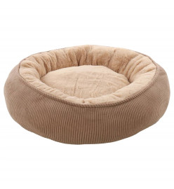 FLAMINGO Lit pour chien fermeture éclair Colette Rond 46 cm Taupe