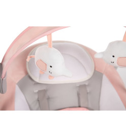 Bo Jungle Transat pour bébé portable Dolphy Gris et rose