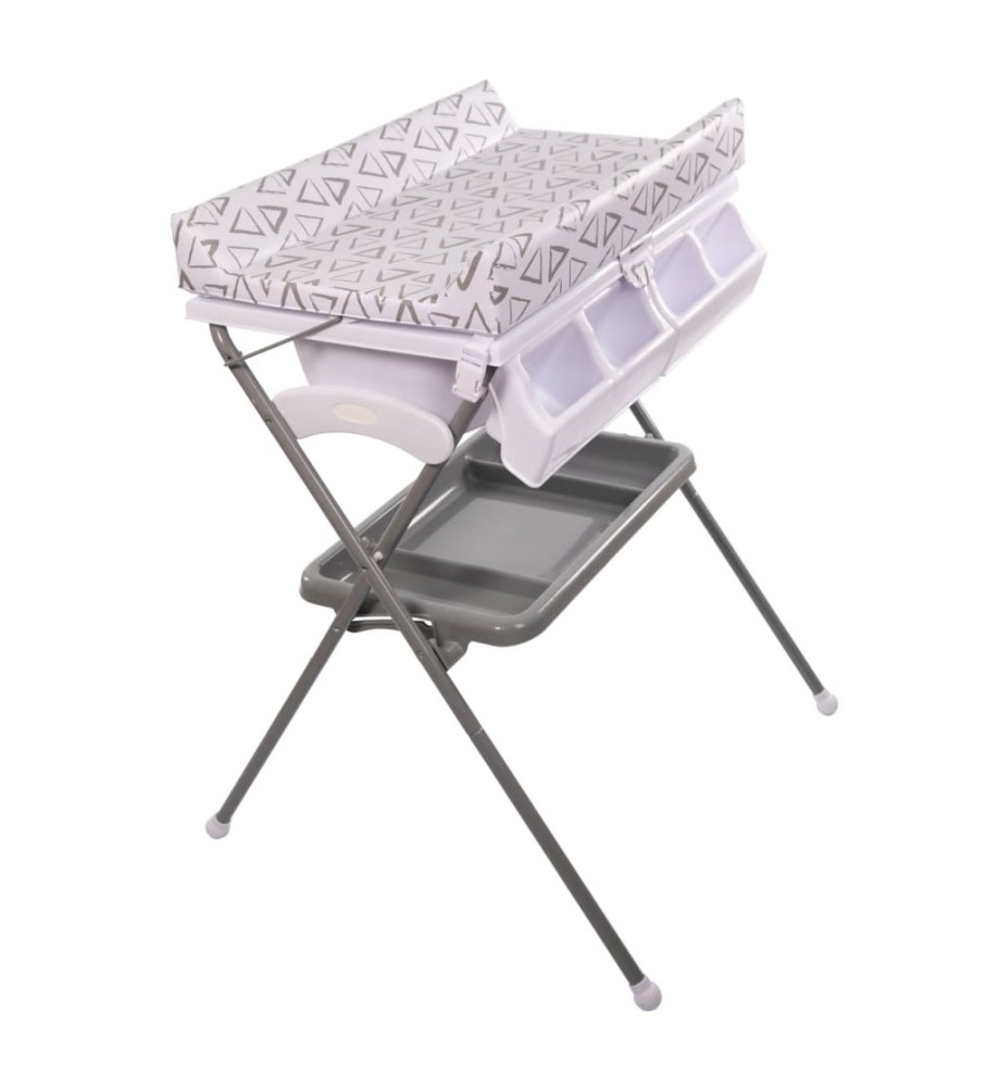 Bo Jungle Table de bain pliante 2 en 1 Pennsylvania Gris