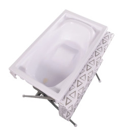 Bo Jungle Table de bain pliante 2 en 1 Pennsylvania Gris