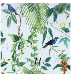 DUTCH WALLCOVERINGS Papier peint Exotic Garden Bleu et vert